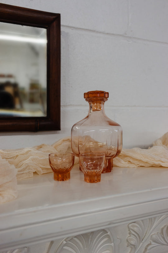 antique french faux bamboo square mirror