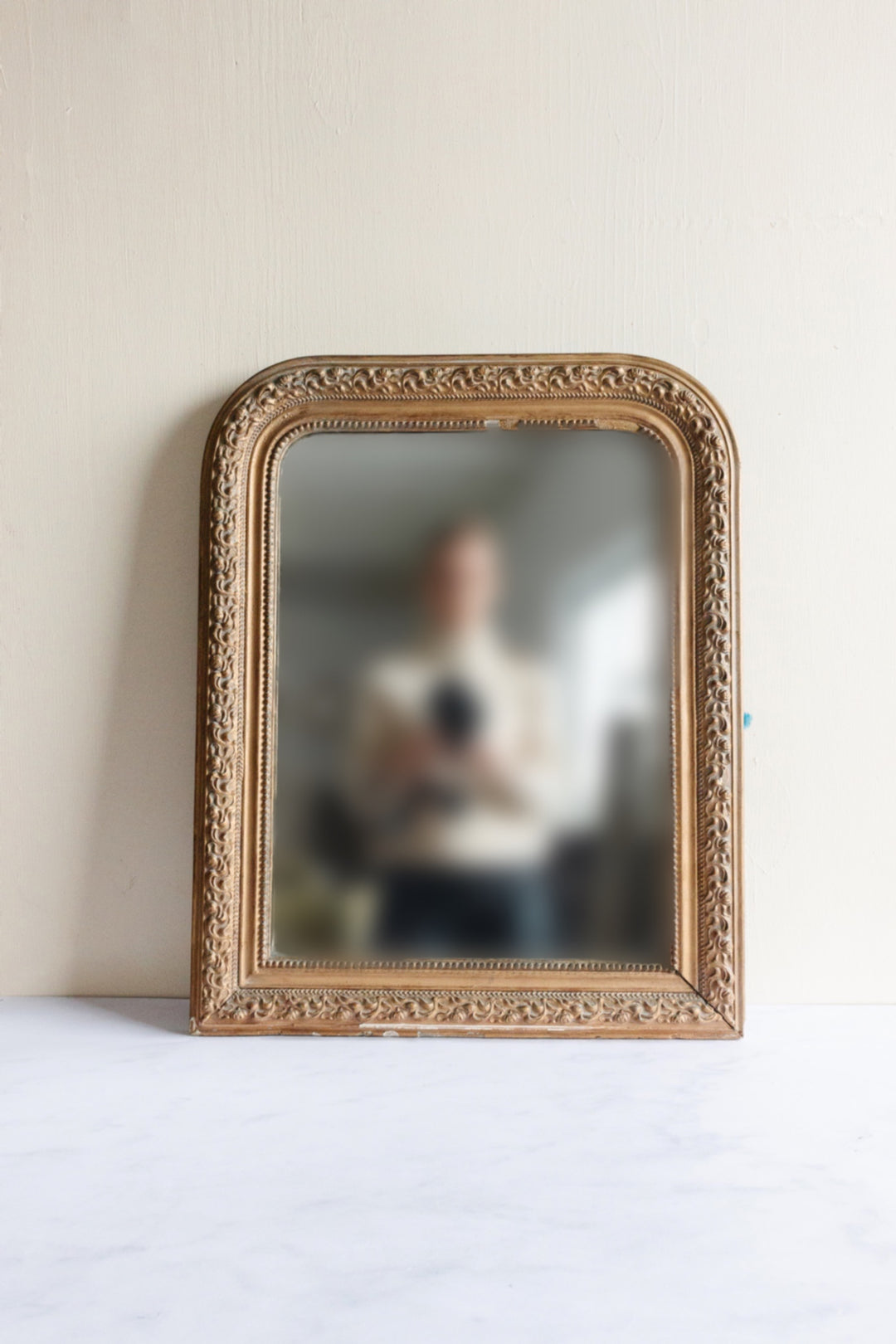 turn of the century bronze louis philippe mirror