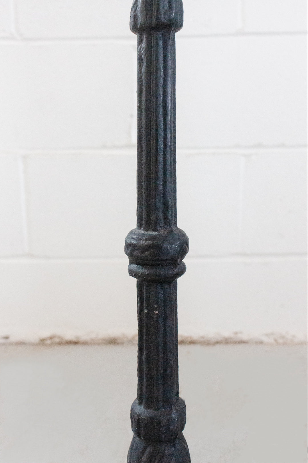 vintage French marble & cast iron petite side table