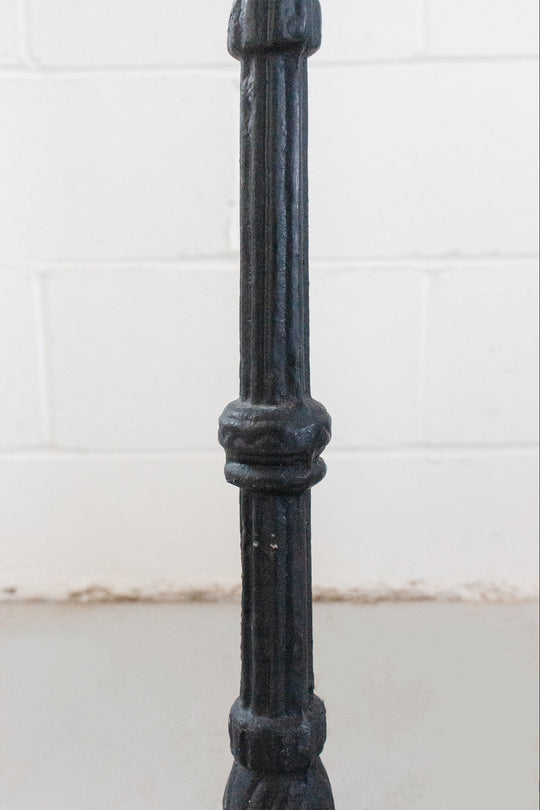 vintage French marble & cast iron petite side table