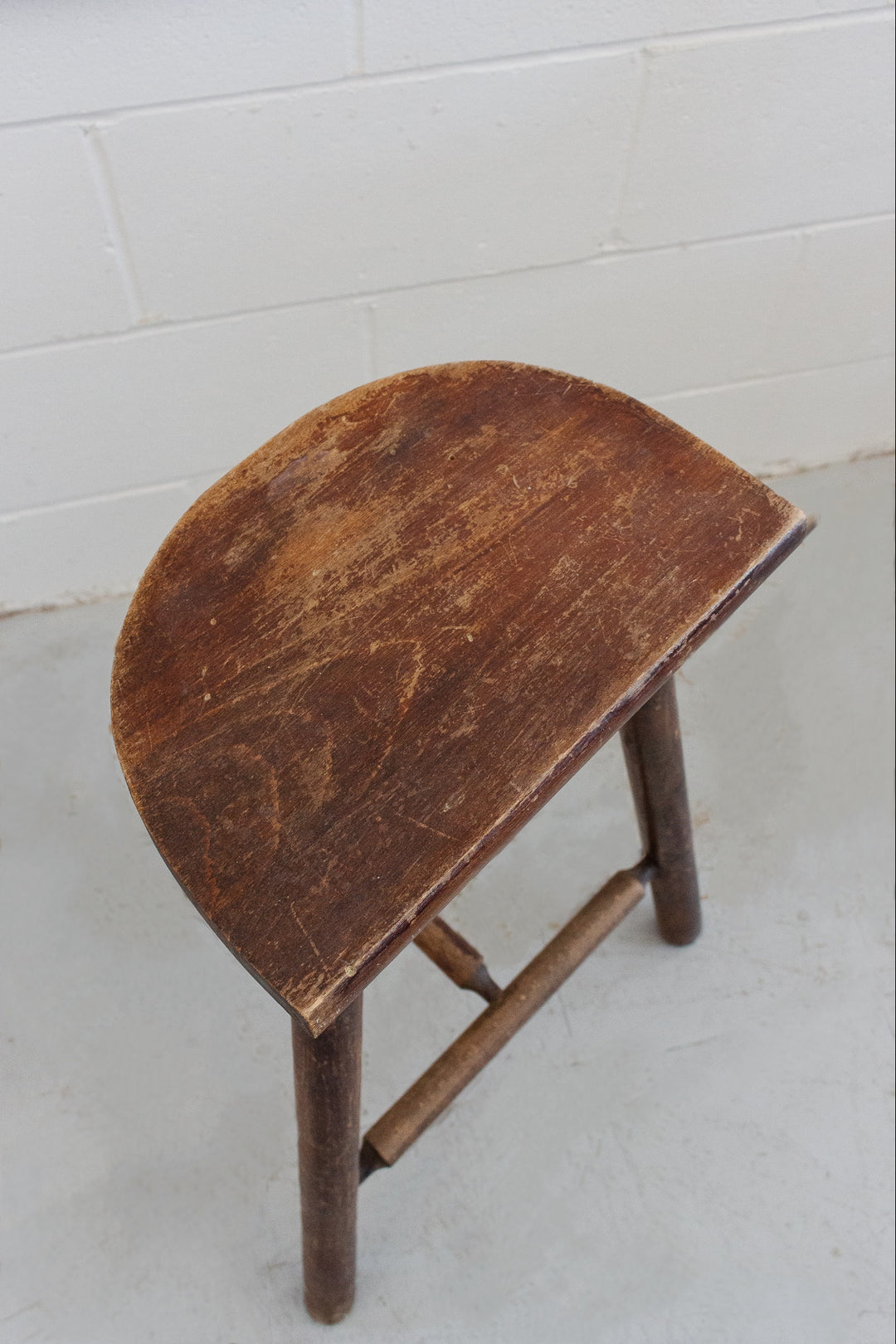 midcentury French brutalist bar stool