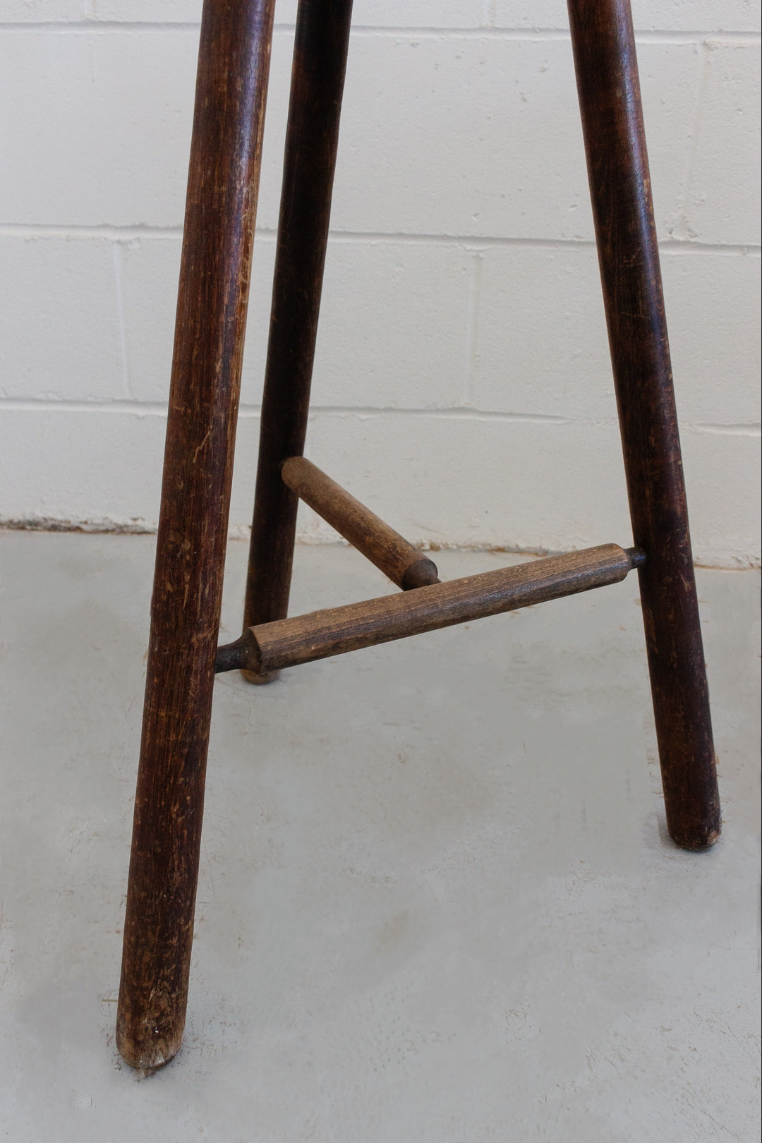 midcentury French brutalist bar stool