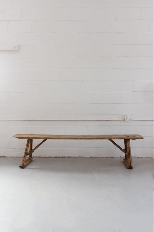 antique French farmhouse bench