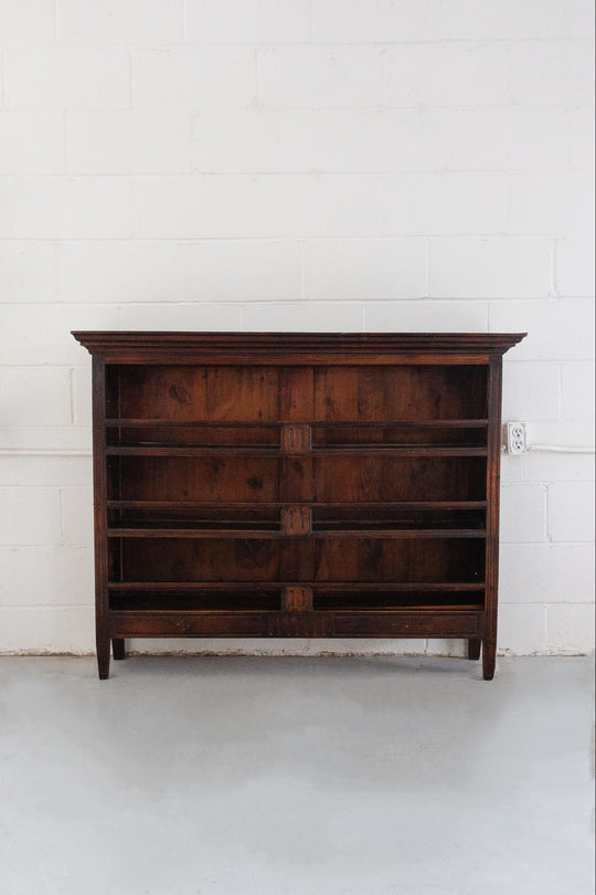 turn of the century French pine open shelf