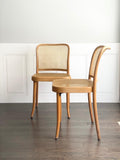 set of 2 vintage Ligna Thonet style chairs