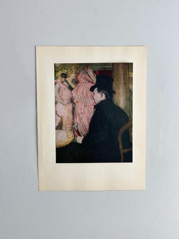 Maxime Dethomas at the opera ball, Toulouse-Lautrec