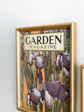 rare framed 1920s “Garden Magazine” covers, set of 2