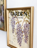 rare framed 1920s “Garden Magazine” covers, set of 2