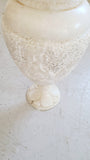 Antique French hand carved marble urn