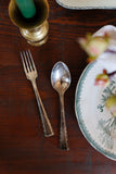 vintage french silverplate art deco flatware set of 3