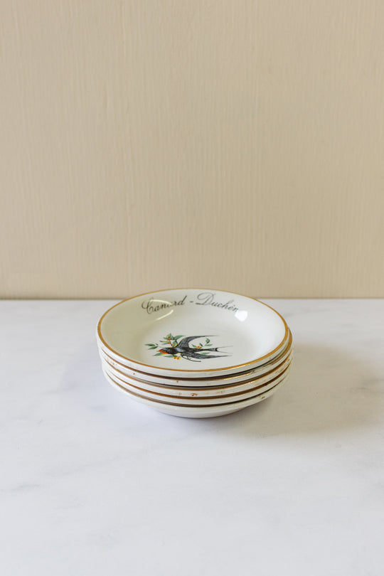 vintage french canard-duchêne porcelain ashtrays