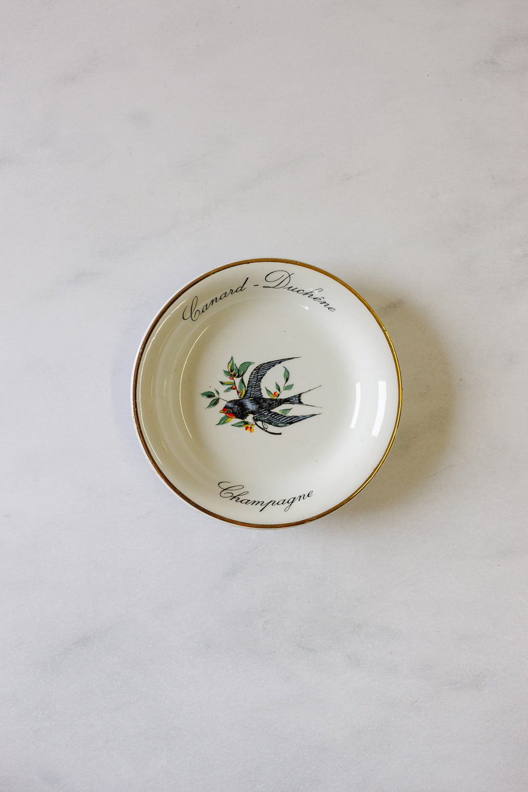vintage french canard-duchêne porcelain ashtrays