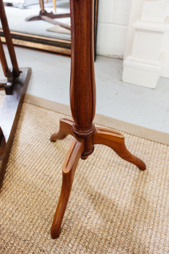antique french marble top & walnut martini table