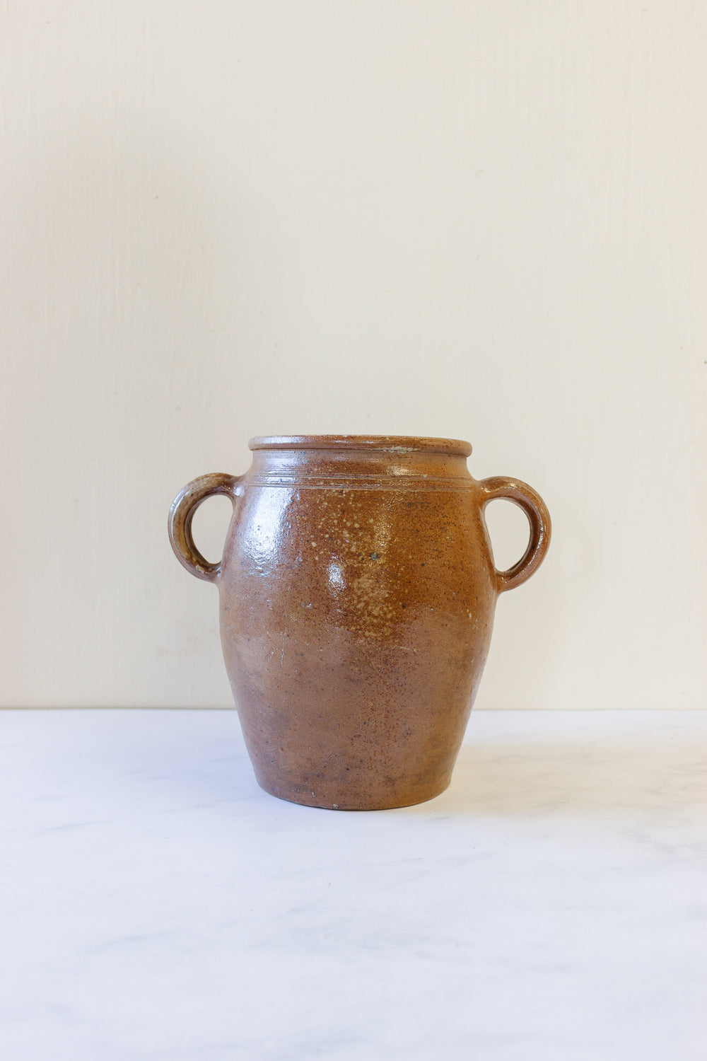 antique French confit pot