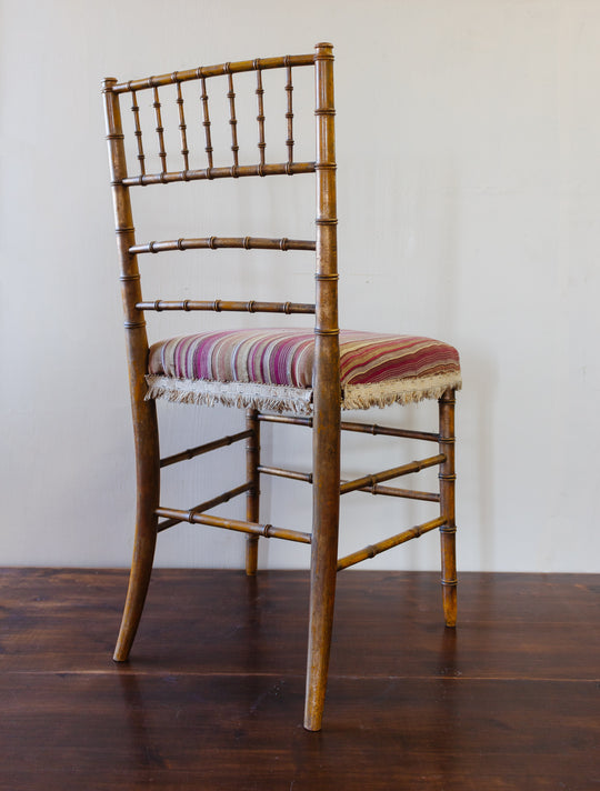 rare antique french chiavari chairs, set of 2