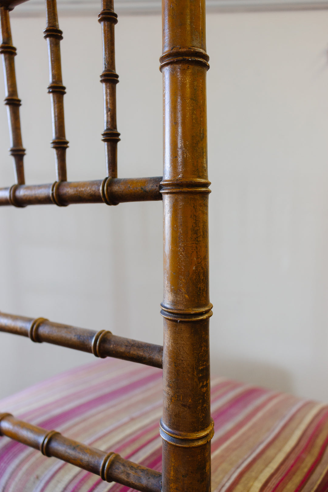 rare antique french chiavari chairs, set of 2