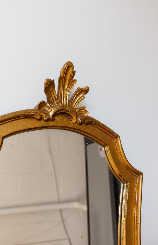 vintage french rococo gilt mirror