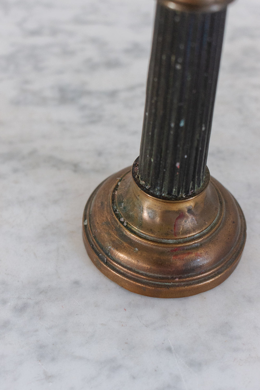 vintage french pillar candle stick