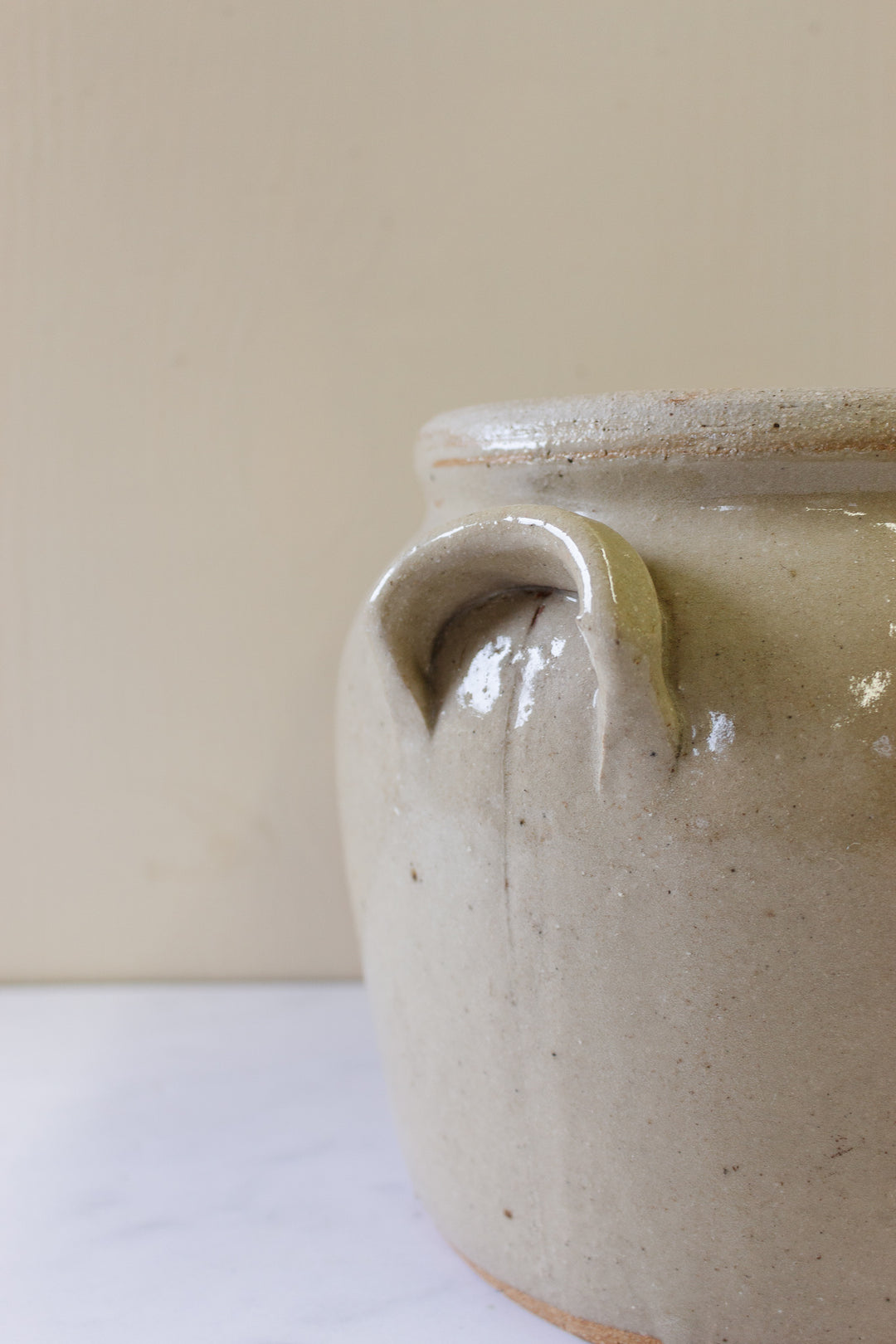 antique french confit pot