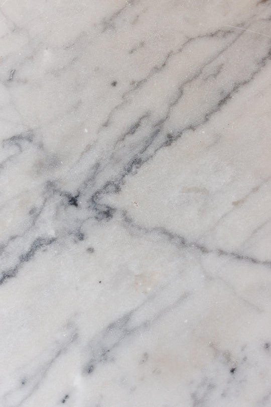 vintage french marble top bistro table with cast iron base