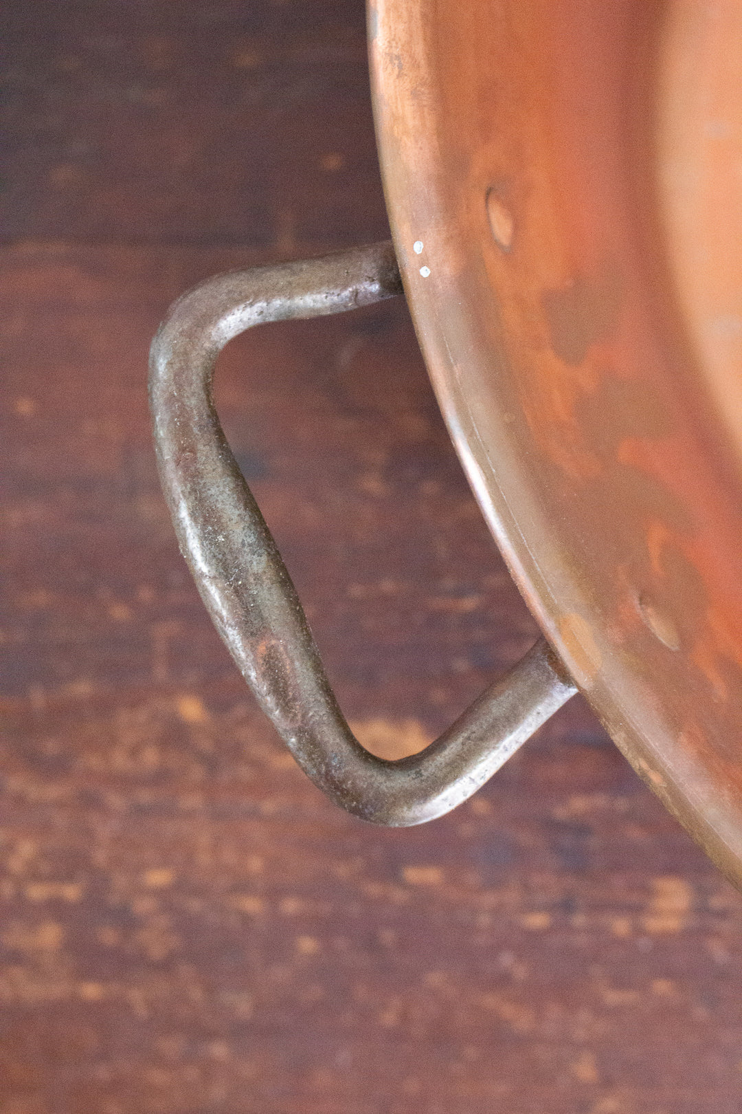 vintage french copper jam pot