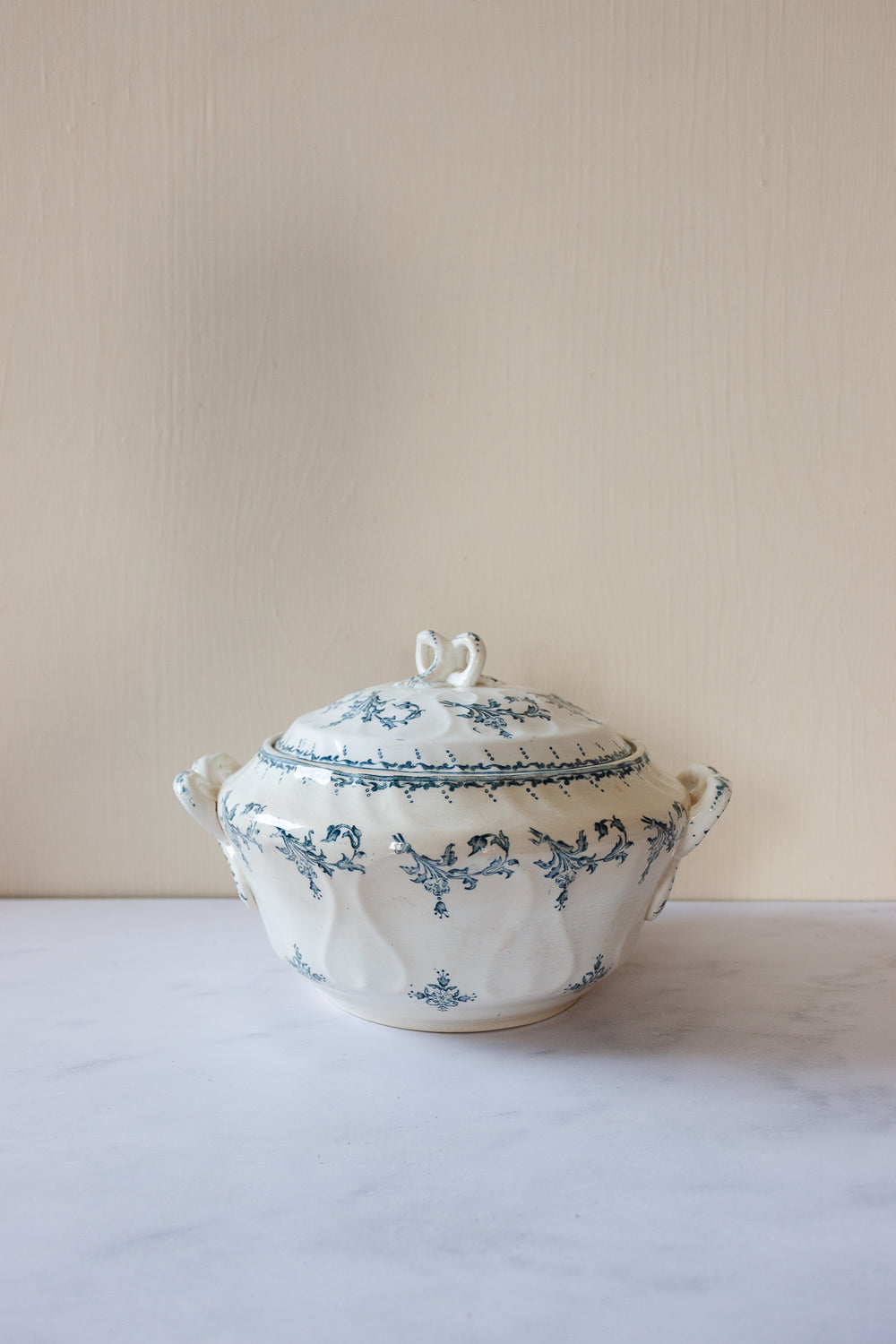 turn of the century french transferware soupière