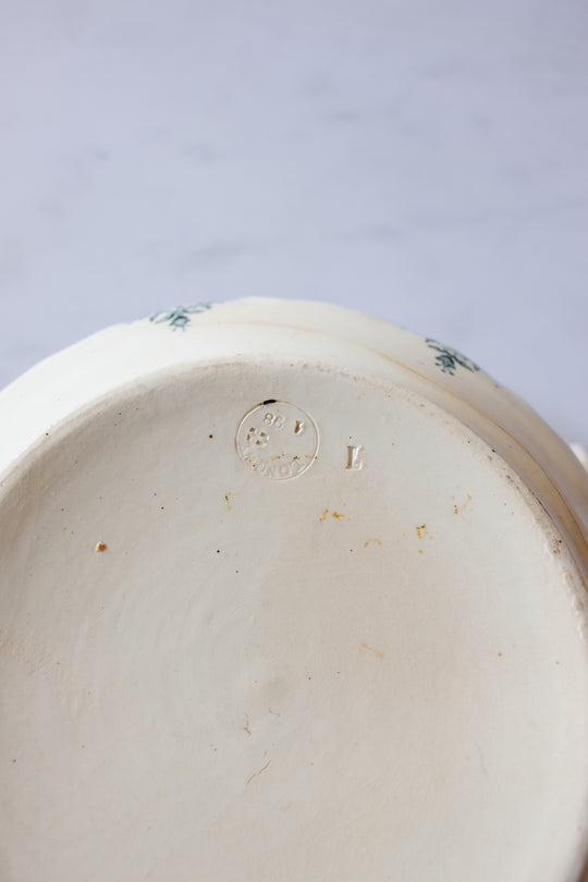 turn of the century french transferware soupière