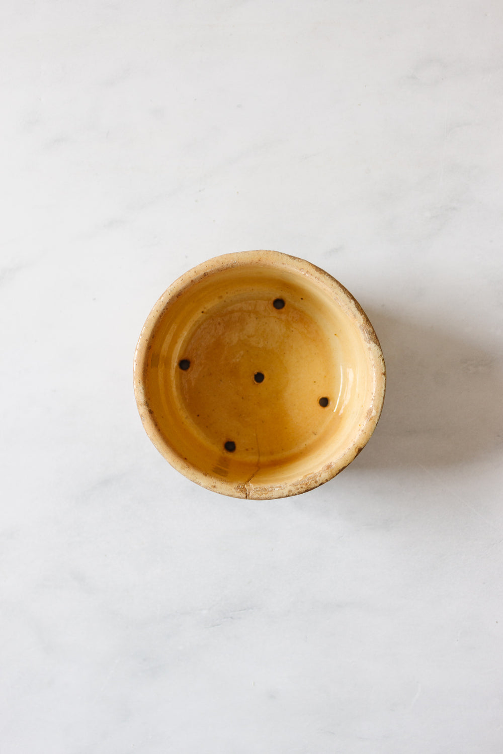 antique French terra cotta cheese mold