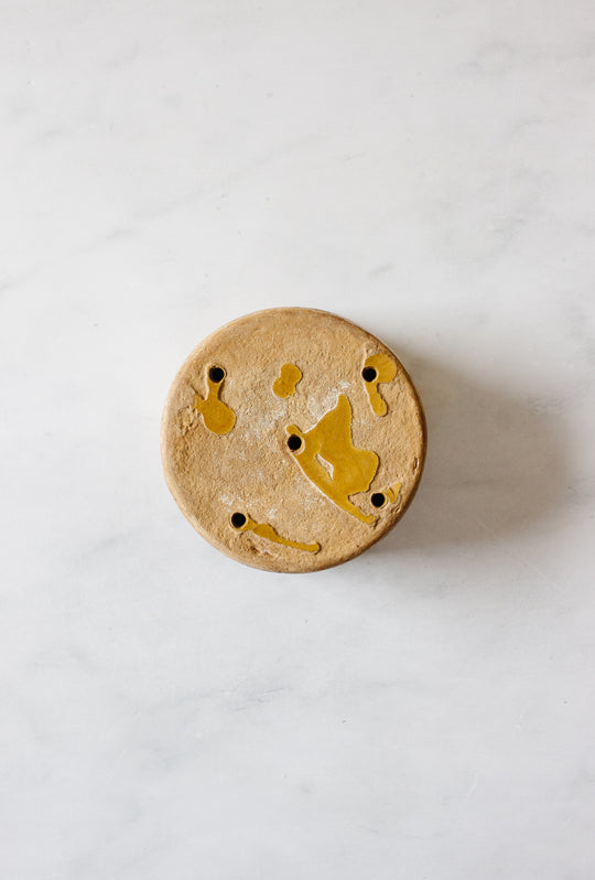 antique French terra cotta cheese mold