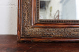 antique french carved louis philippe mirror with wavy glass