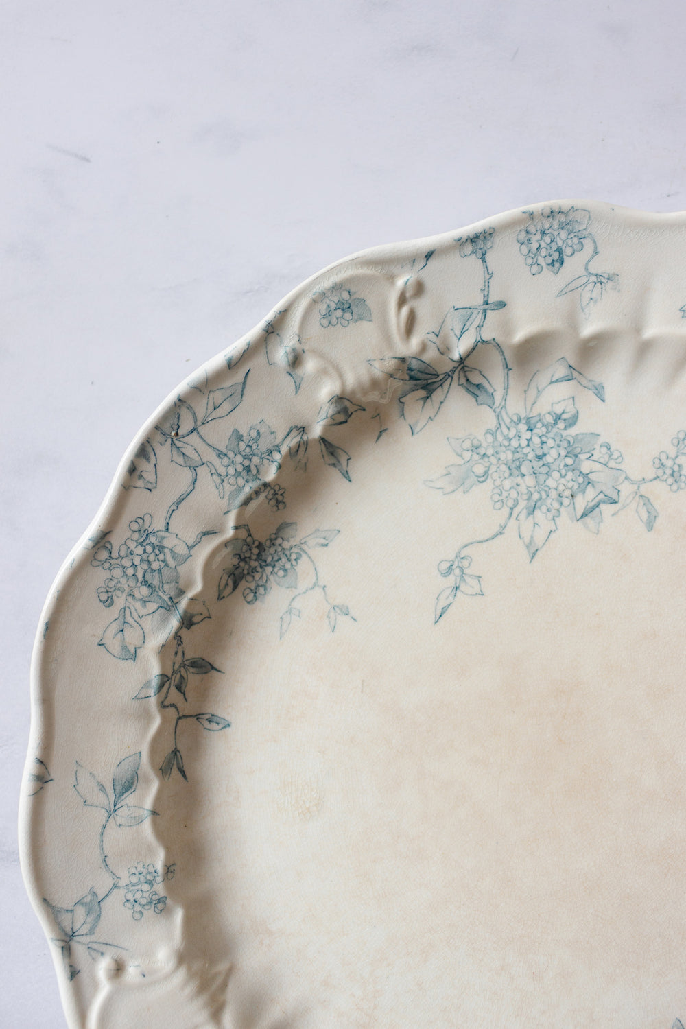 Antique Compagnie Franco-Anglaise transferware platter