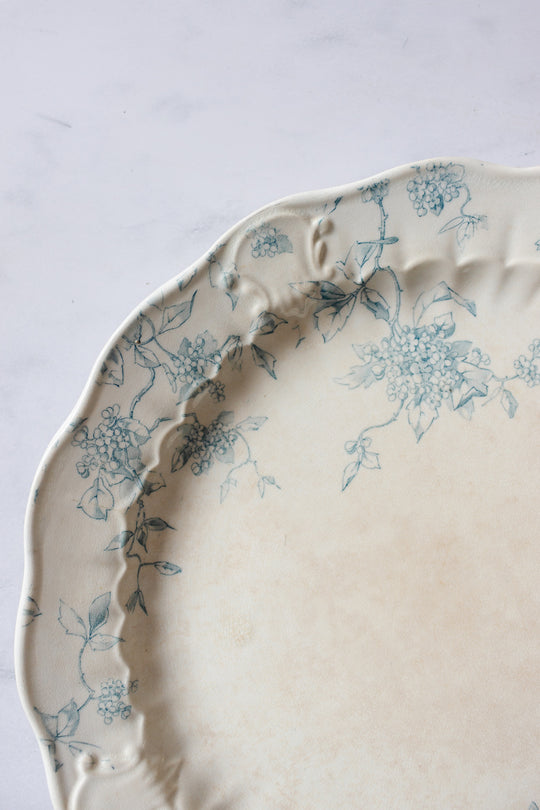 Antique Compagnie Franco-Anglaise transferware platter