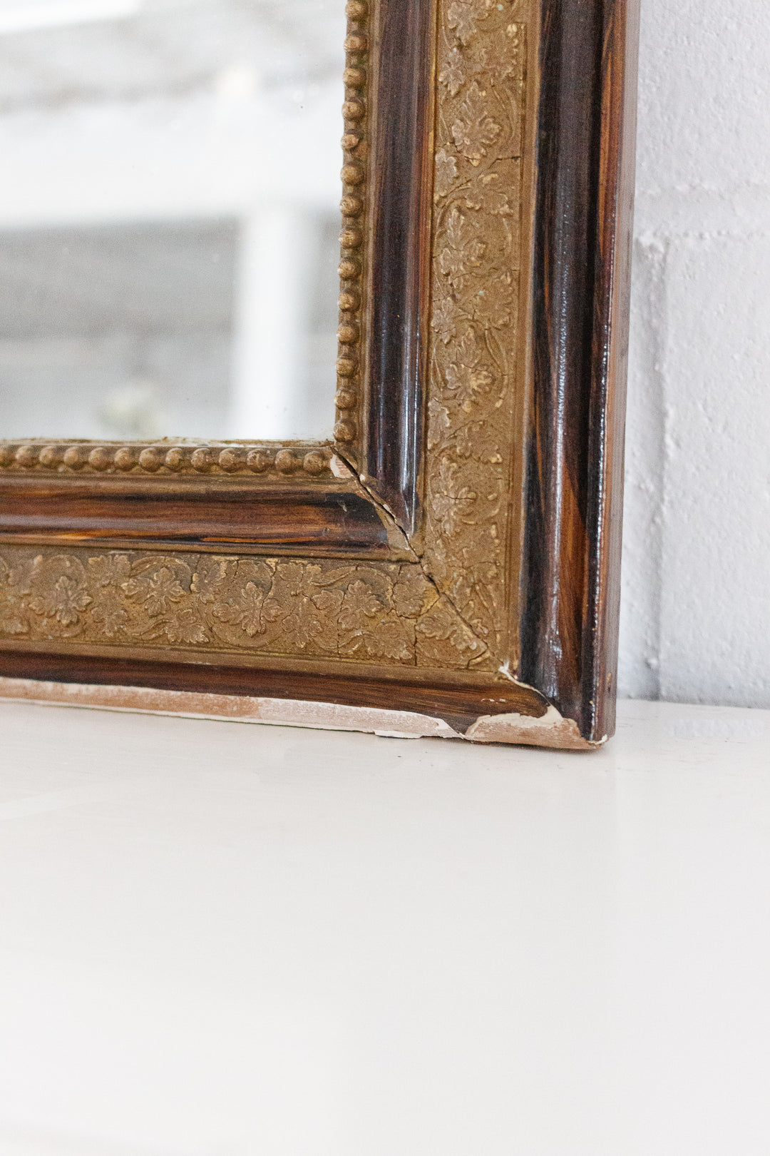antique french "petite" louis philippe mirror