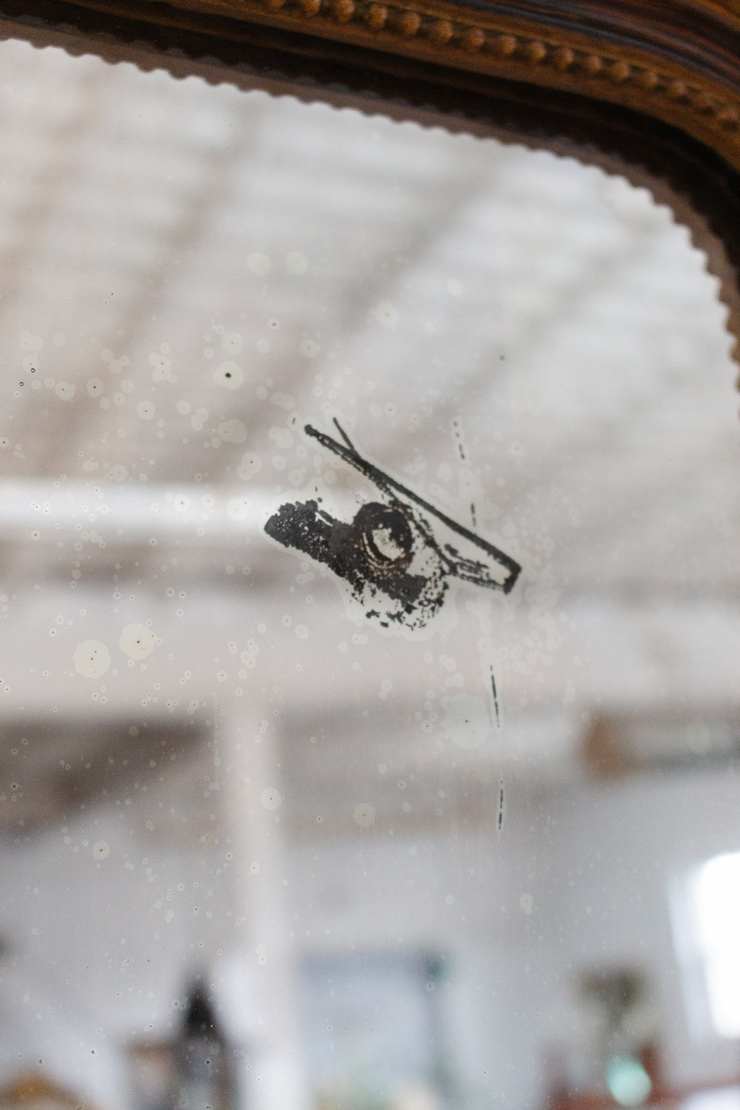 antique french "petite" louis philippe mirror