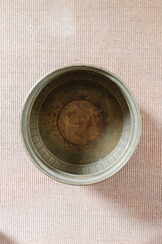 vintage french extra large lion footed brass pot