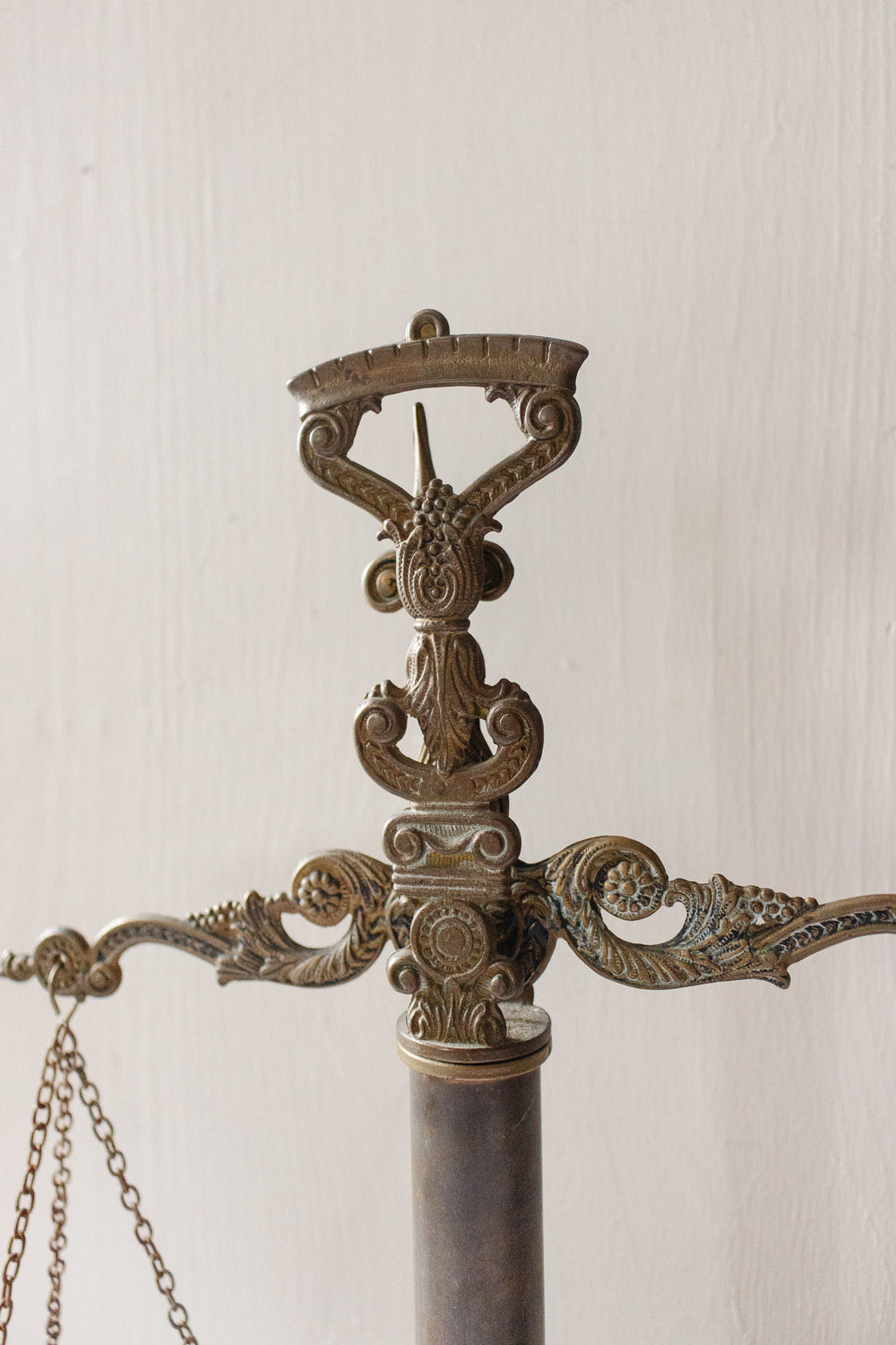 antique french brass scales