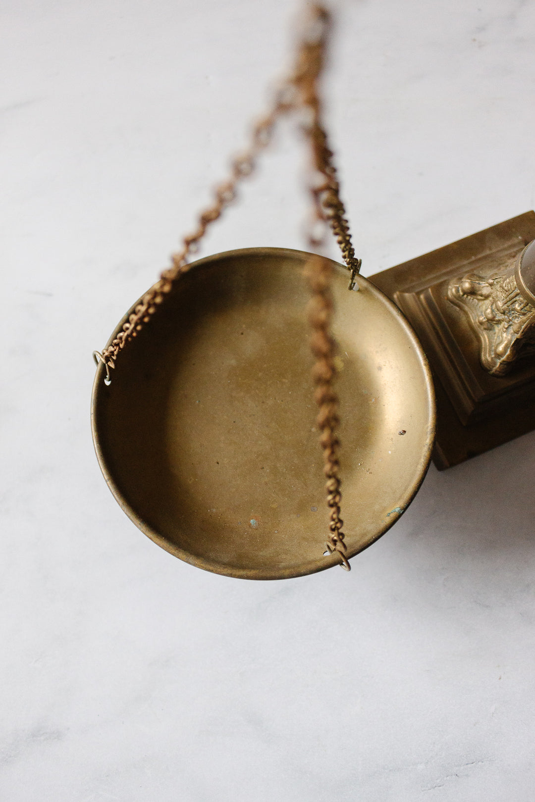 antique french brass scales