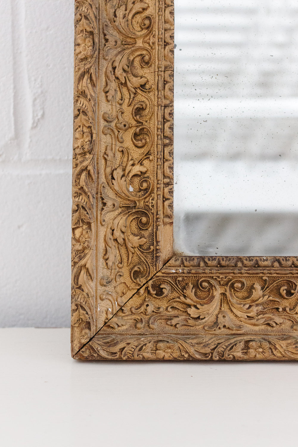 turn of the century french gilt mirror