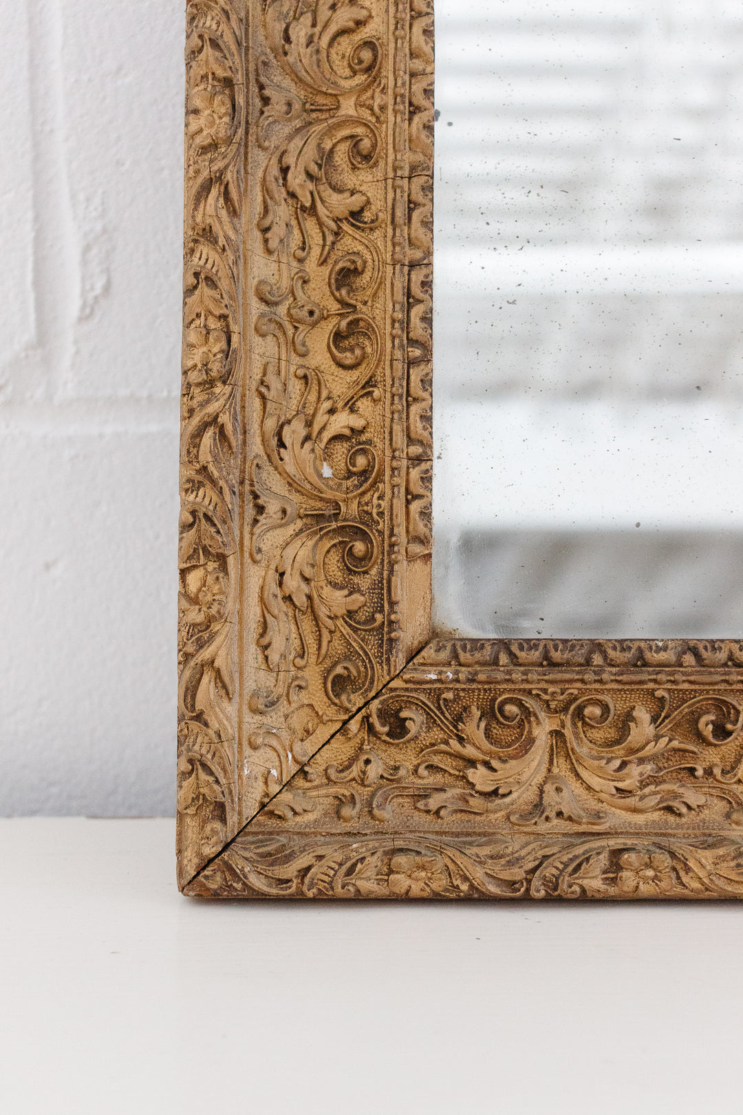turn of the century french gilt mirror