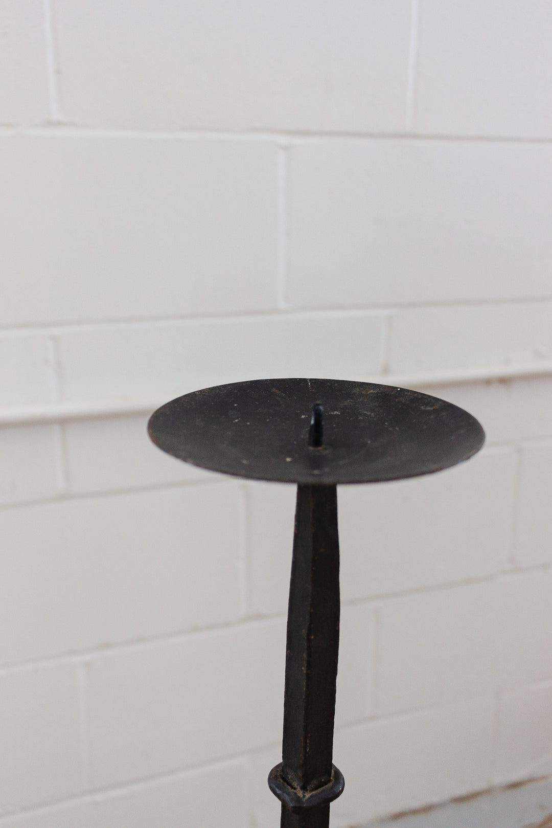 turn of the century wrought iron altar candle stands