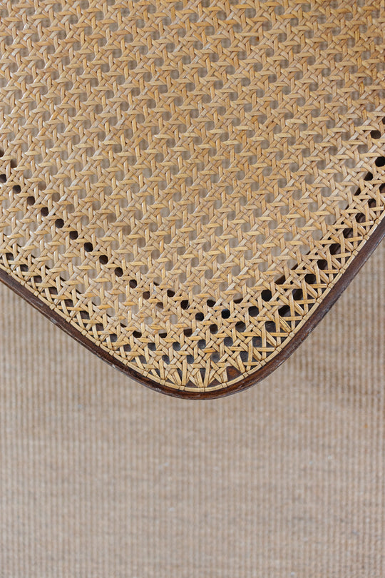 midcentury french bentwood and cane chair
