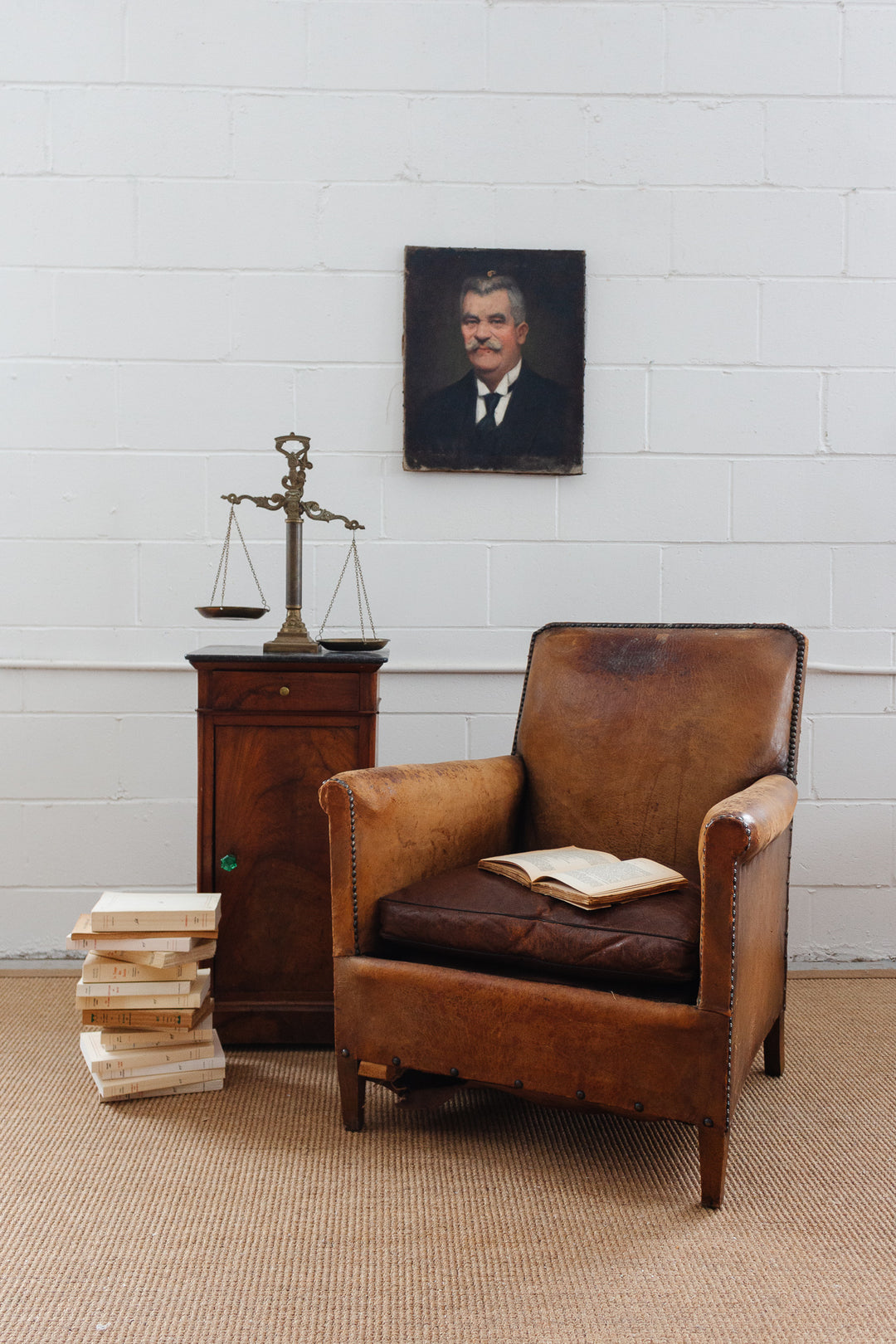 antique french brass scales