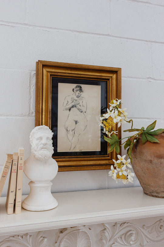 vintage French Grecian bust
