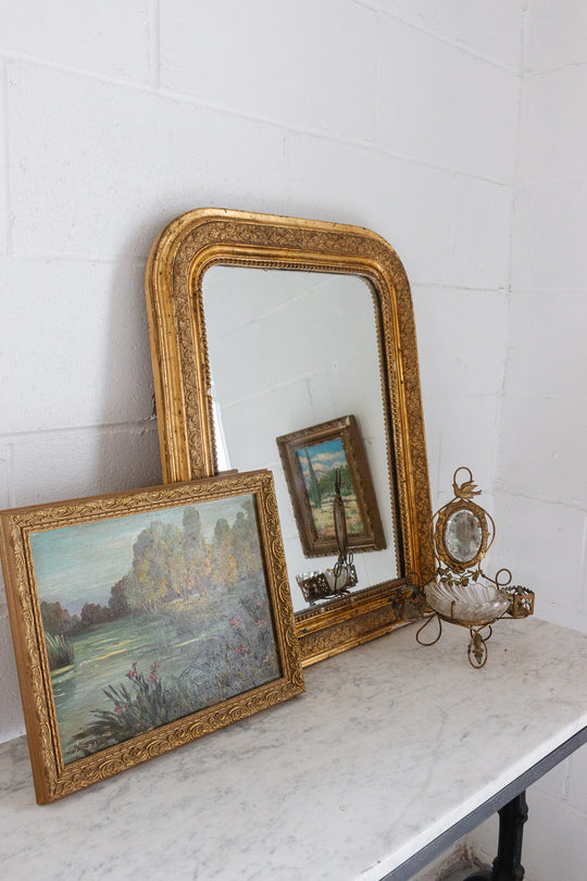 antique french gold louis philippe mirror