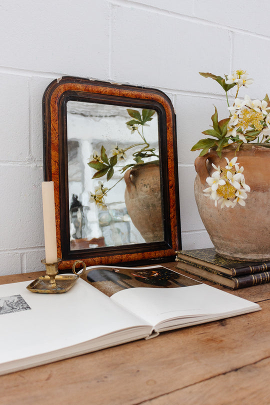 antique french faux tortoise shell louis philippe mirror