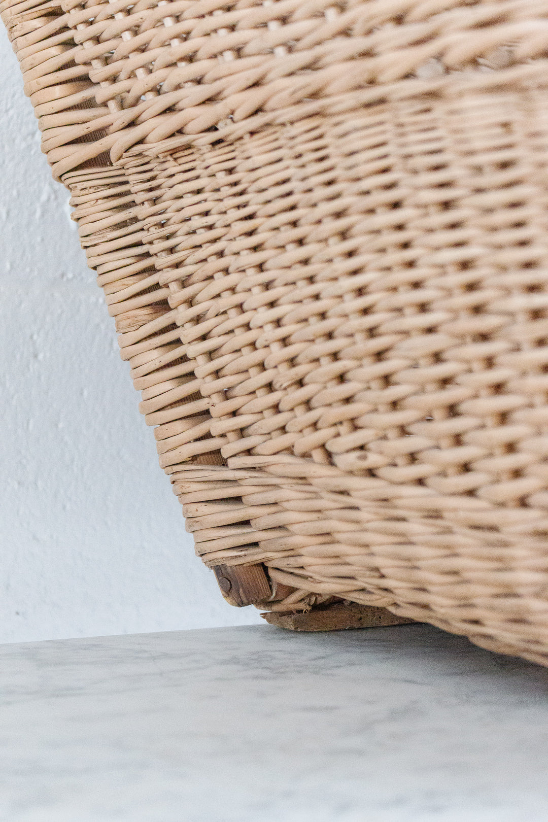 antique french oversized laundry basket
