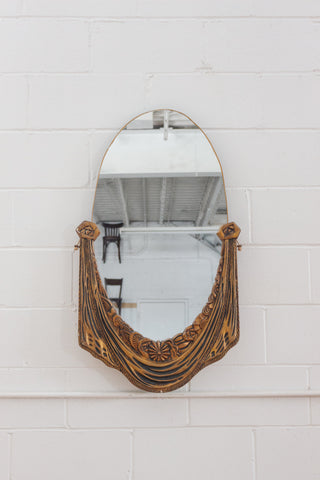 1930s french art deco mirror gilt wood mirror
