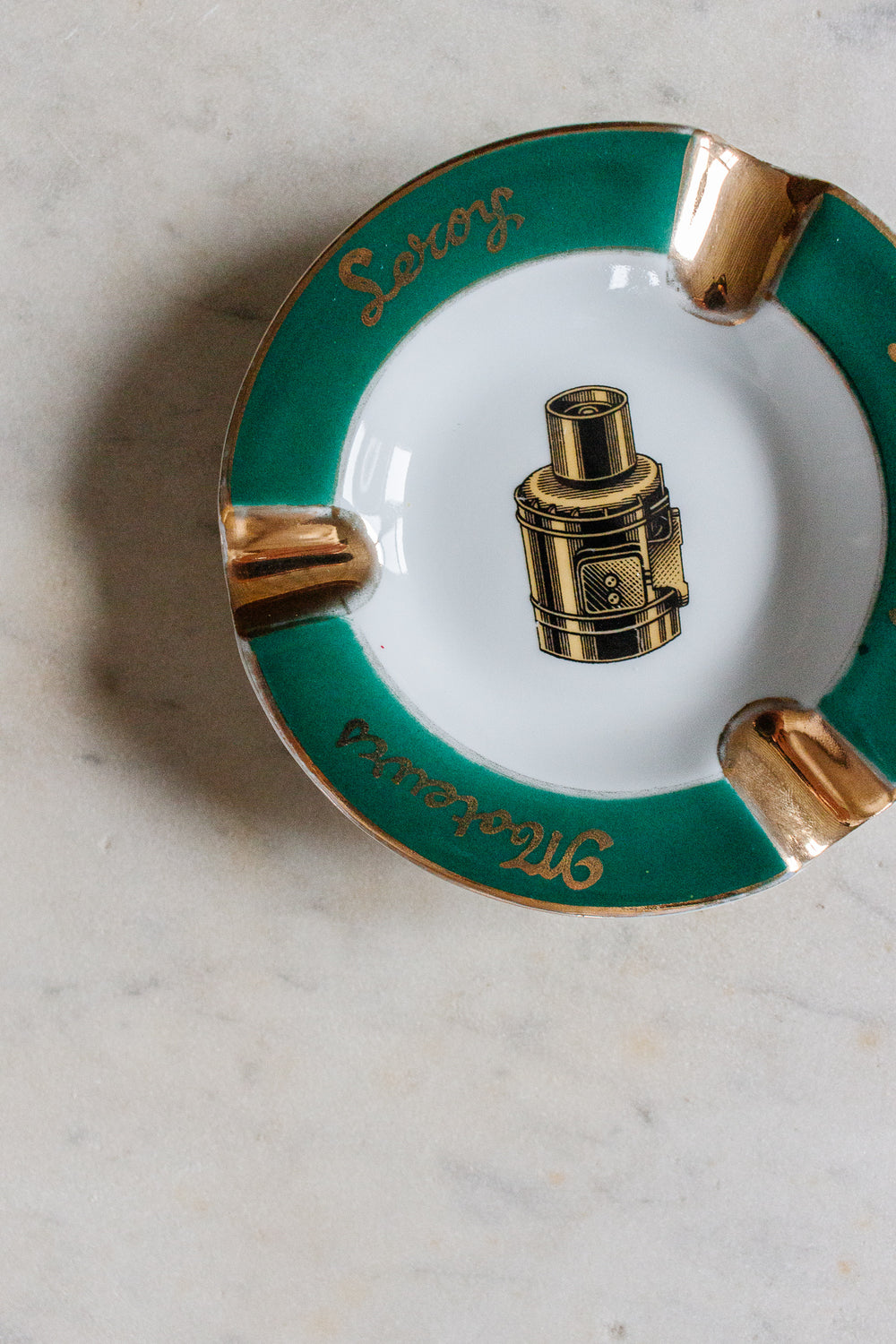 vintage french advertising ashtray