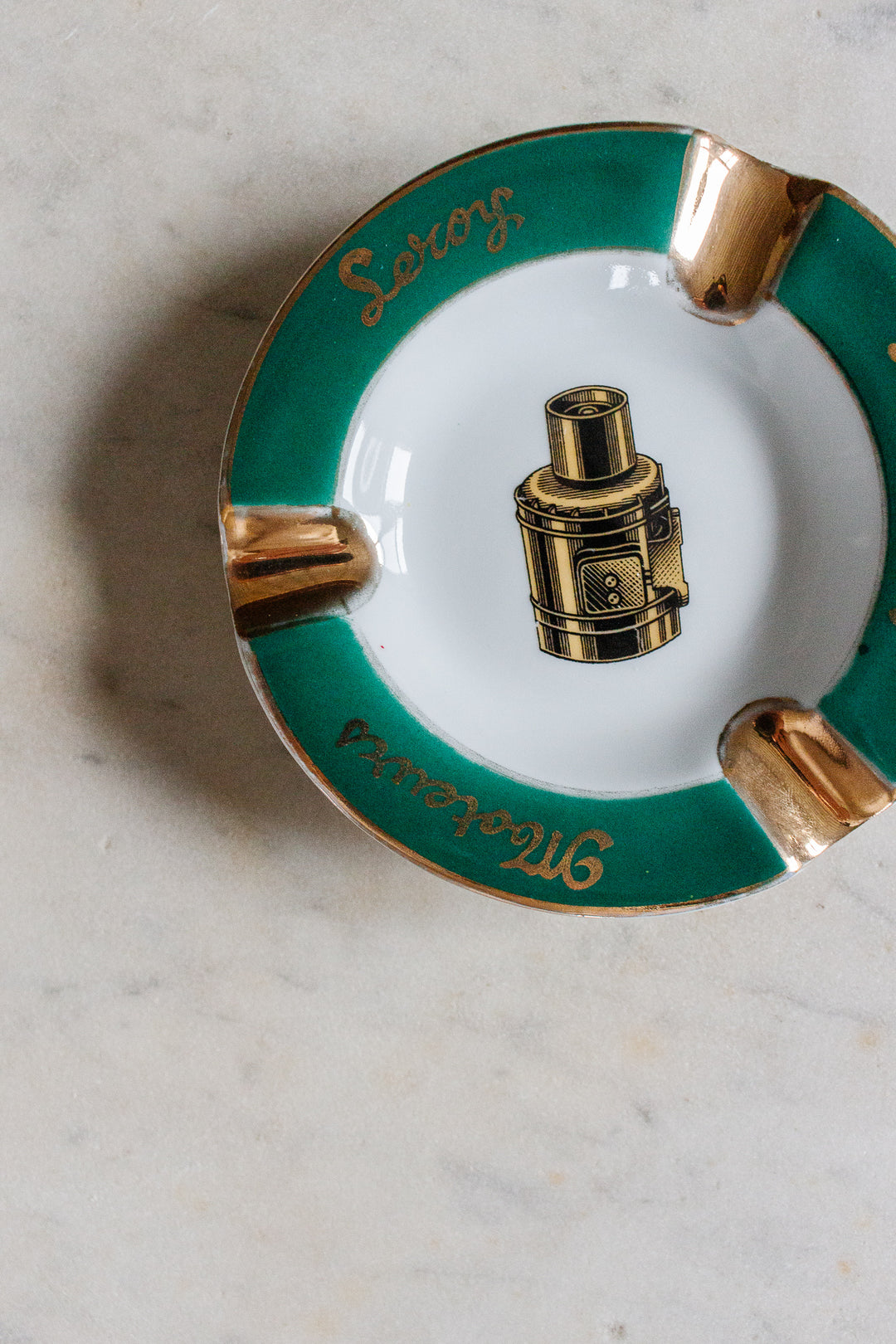 vintage french advertising ashtray