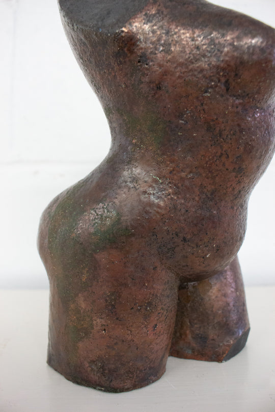 vintage French cast bronze nude sculpture